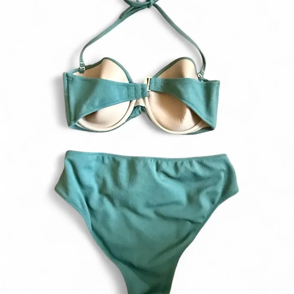 Shade-shore Women's Green Bikinis-and-tankini-sets